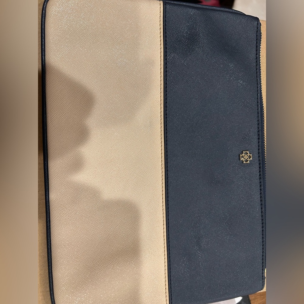 Elegant Black and Tan Clutch